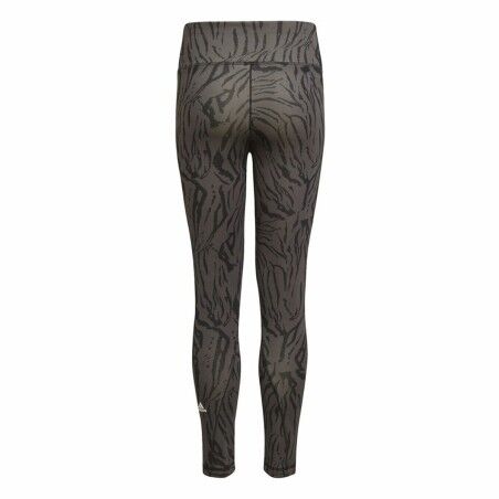 Pantalone Sportivo per Bambini Adidas 7/8 Sport Animal Print Nero
