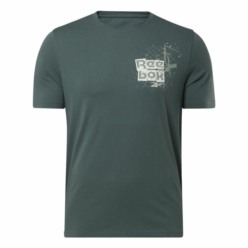 Maglia a Maniche Corte Uomo Reebok Graphic Series Verde Maglia a Maniche Corte Uomo Reebok Graphic Series Verde