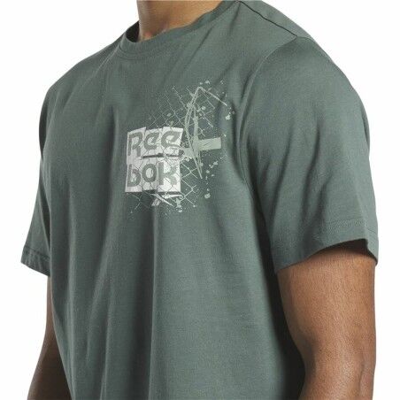 Maglia a Maniche Corte Uomo Reebok Graphic Series Verde