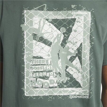 Maglia a Maniche Corte Uomo Reebok Graphic Series Verde