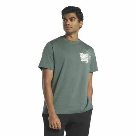 Maglia a Maniche Corte Uomo Reebok Graphic Series Verde