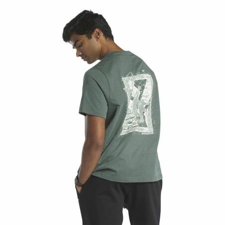 Maglia a Maniche Corte Uomo Reebok Graphic Series Verde