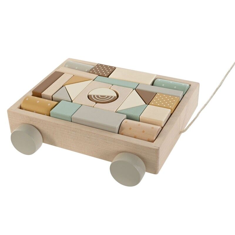 Gioco di Legno Home ESPRIT Giallo Marrone Naturale Menta Gioco di Legno Home ESPRIT Giallo Marrone Naturale Menta