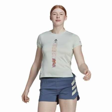 Maglia a Maniche Corte Donna Adidas Agravic Bianco Caldo