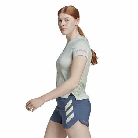 Maglia a Maniche Corte Donna Adidas Agravic Bianco Caldo