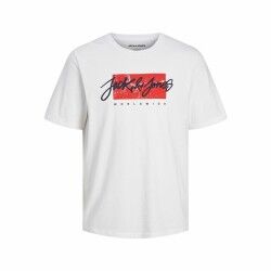 Maglia a Maniche Corte Uomo Jack & Jones tiley Bianco