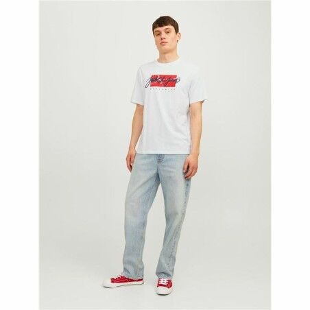 Maglia a Maniche Corte Uomo Jack & Jones tiley Bianco