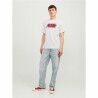 Maglia a Maniche Corte Uomo Jack & Jones tiley Bianco