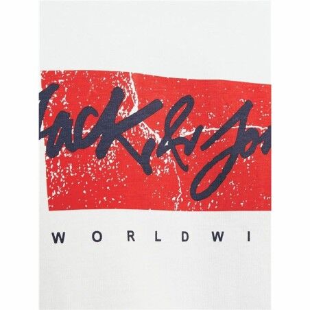 Maglia a Maniche Corte Uomo Jack & Jones tiley Bianco