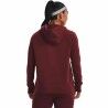 Felpa con Cappuccio Donna Under Armour Rival Fleece Rosso Granato