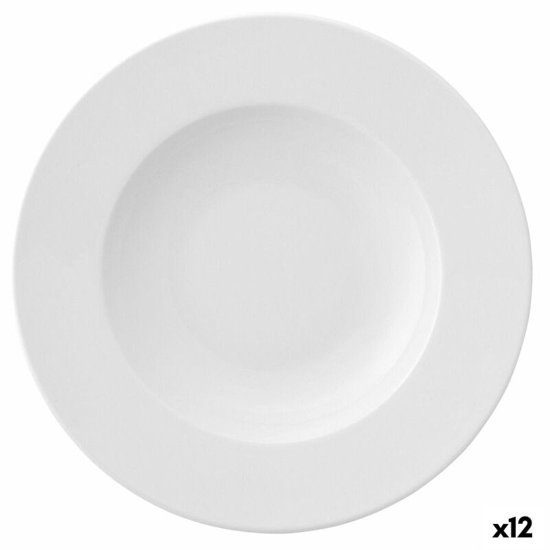 Piatto Fondo Ariane Prime Ceramica Bianco (23 cm) (12 Unità) Piatto Fondo Ariane Prime Ceramica Bianco (23 cm) (12 Unità)