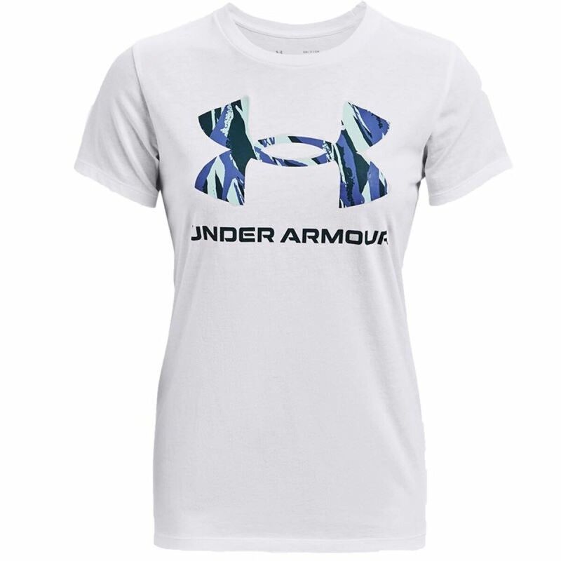 Maglia a Maniche Corte Donna Under Armour Graphic Bianco Maglia a Maniche Corte Donna Under Armour Graphic Bianco