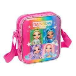 Borsa a Tracolla Rainbow High Shine Multicolore 16 x 18 x 4 cm