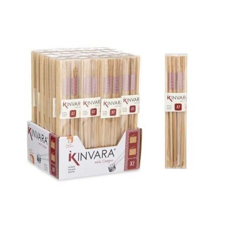 Set per Sushi Kinvara BM-001 Legno Bambù 24 x 18 cm 24 x 0,5 x 0,5 cm (24 Unità)