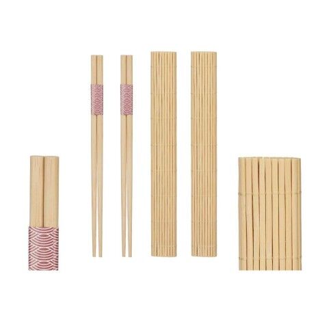 Set per Sushi Kinvara BM-001 Legno Bambù 24 x 18 cm 24 x 0,5 x 0,5 cm (24 Unità)