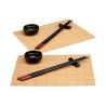 Set per Sushi Kinvara SJ4702 Nero Naturale Bambù servizio di piatti (8 Pezzi) (6 Unità)