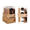 Set per Sushi Kinvara SJ4702 Nero Naturale Bambù servizio di piatti (8 Pezzi) (6 Unità)