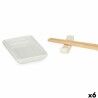 Set per Sushi Kinvara 1249SJ4111 Bianco Bambù Porcellana (12 Pezzi) (6 Unità)