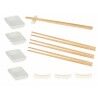 Set per Sushi Kinvara 1249SJ4111 Bianco Bambù Porcellana (12 Pezzi) (6 Unità)