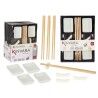 Set per Sushi Kinvara 1249SJ4111 Bianco Bambù Porcellana (12 Pezzi) (6 Unità)