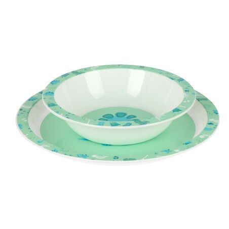 Set di stoviglie per bambini Safta Dino Poliestere 26 x 26 x 9 cm