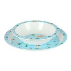Set di stoviglie per bambini Safta Coches Poliestere 26 x 26 x 9 cm