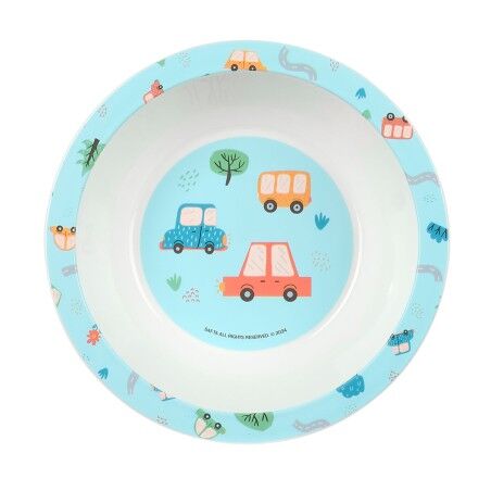 Set di stoviglie per bambini Safta Coches Poliestere 26 x 26 x 9 cm