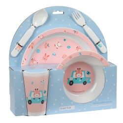 Set di stoviglie per bambini Safta Jirafa Poliestere 26 x 26 x 9 cm