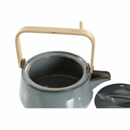 Teiera DKD Home Decor 21 x 17 x 10 cm Porcellana Grigio 1 L
