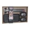 Set per Sushi DKD Home Decor Nero Bambù Gres (31,3 x 19,3 x 2,7 cm)