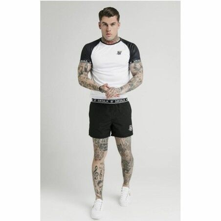Pantaloni Corti Sportivi da Uomo SikSilk Standard Nero