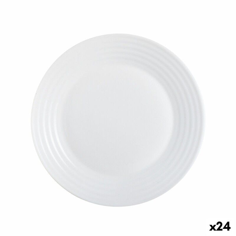 Piatto da Dolce Luminarc Harena Bianco Vetro (19 cm) (24 Unità) Piatto da Dolce Luminarc Harena Bianco Vetro (19 cm) (24 Unità)