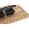 Set per Sushi DKD Home Decor Naturale Nero Bambù Gres Orientale