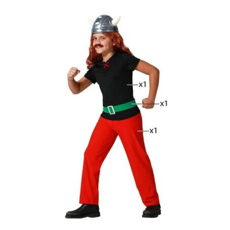 Costume per Bambini Rosso Vichingo