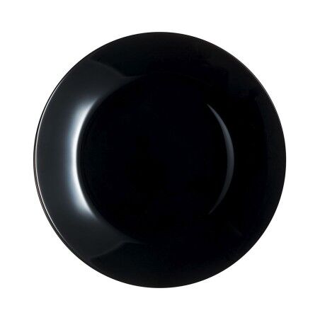 Piatto da pranzo Luminarc Zelie Negro Nero Vetro Ø 25 cm (12 Unità)