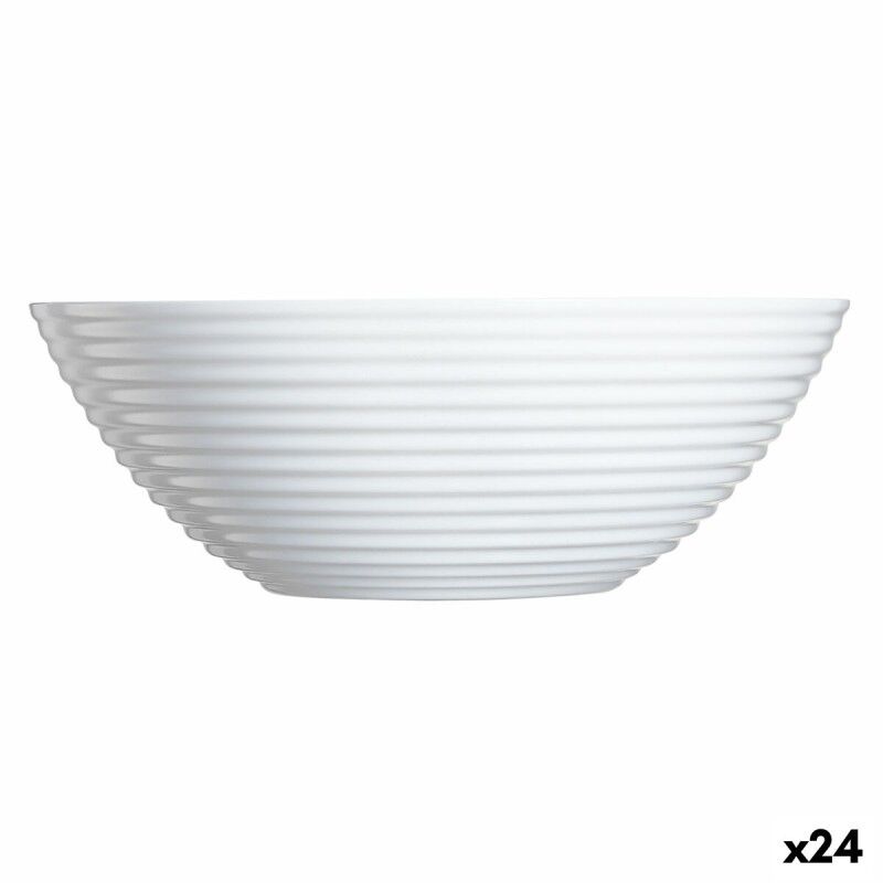 Ciotola Luminarc Harena Bianco Vetro 16 cm Multiuso (24 Unità) Ciotola Luminarc Harena Bianco Vetro 16 cm Multiuso (24 Unità)