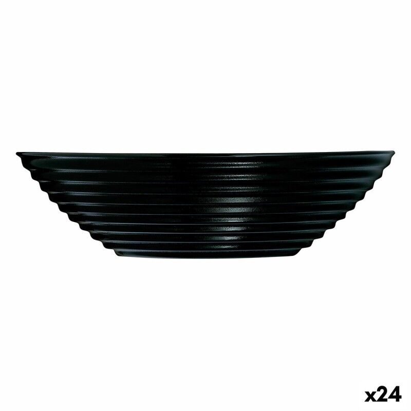 Ciotola Luminarc Harena Negro Nero Vetro 16 cm (24 Unità) Ciotola Luminarc Harena Negro Nero Vetro 16 cm (24 Unità)