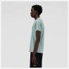 Maglia a Maniche Corte Uomo New Balance Sport Essentials Barrel Azzurro Chiaro