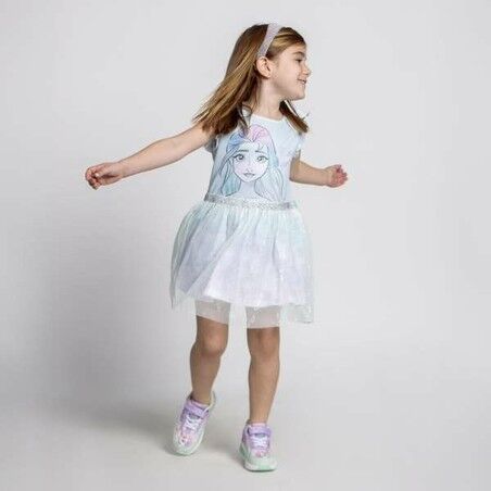 Vestito Frozen Turchese Bambina