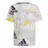 Maglia a Maniche Corte per Bambini Adidas Brand Love  Bianco