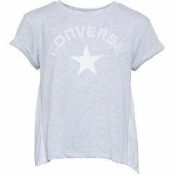 Maglia a Maniche Corte per Bambini Converse Mix Flyaway Grigio chiaro