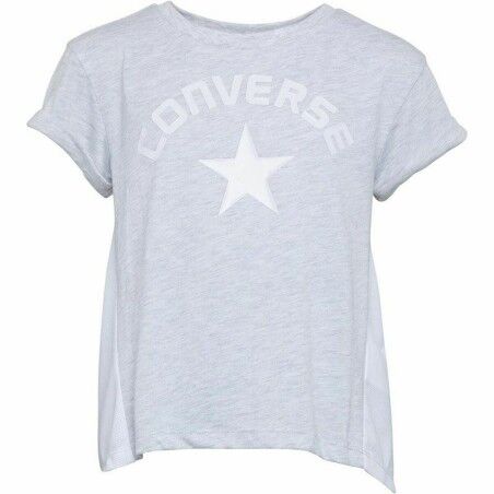 Maglia a Maniche Corte per Bambini Converse Mix Flyaway Grigio chiaro