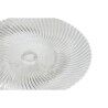Piatto da pranzo Home ESPRIT Trasparente Cristallo 20,5 x 20,5 x 7,5 cm