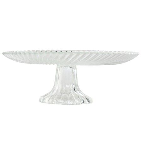 Piatto da pranzo Home ESPRIT Trasparente Cristallo 20,5 x 20,5 x 7,5 cm