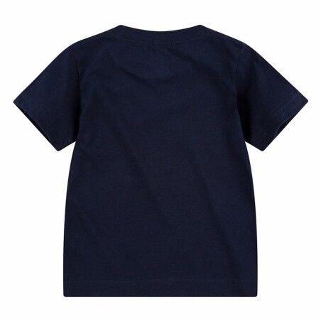 Maglia a Maniche Corte per Bambini Nike Swoosh Blu Marino