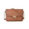 Borsa a Tracolla Michael Kors Leida Marrone 23 x 17 x 6 cm
