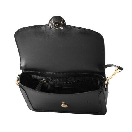 Borsa a Tracolla Michael Kors Leida Nero 24 x 17 x 6 cm