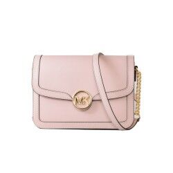 Borsa a Tracolla Michael Kors Leida Rosa 23 x 17 x 6 cm