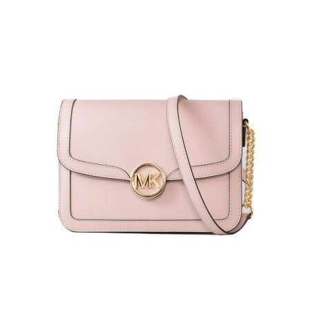 Borsa a Tracolla Michael Kors Leida Rosa 23 x 17 x 6 cm