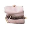 Borsa a Tracolla Michael Kors Leida Rosa 23 x 17 x 6 cm